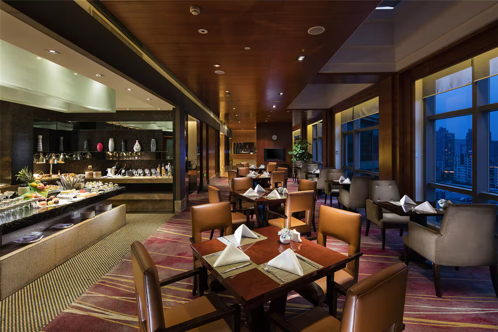 Executive lounge at the Hilton Xiamen