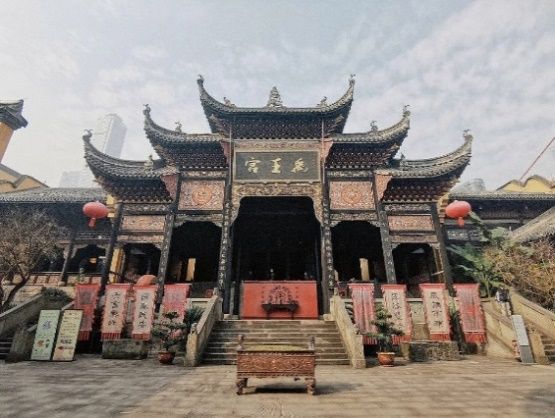 Huguang Guild Hall in Chongqing, an ornate historic building
