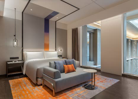 Guest room at Canopy by Hilton Xi'an Qujiang