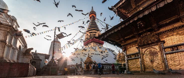 Boudhanath Stupa in the Kathmandu Valley