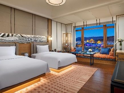 Guest room with town view at Hotel Indigo Diqing Moonlight City