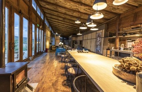 Communal lounge and kitchen at Hidden Valley Resort