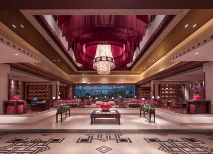 Lounge interior at Shangri-La Hotel, Lhasa