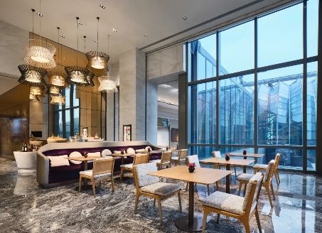 Lounge seating area at InterContinental Chongqing Raffles City